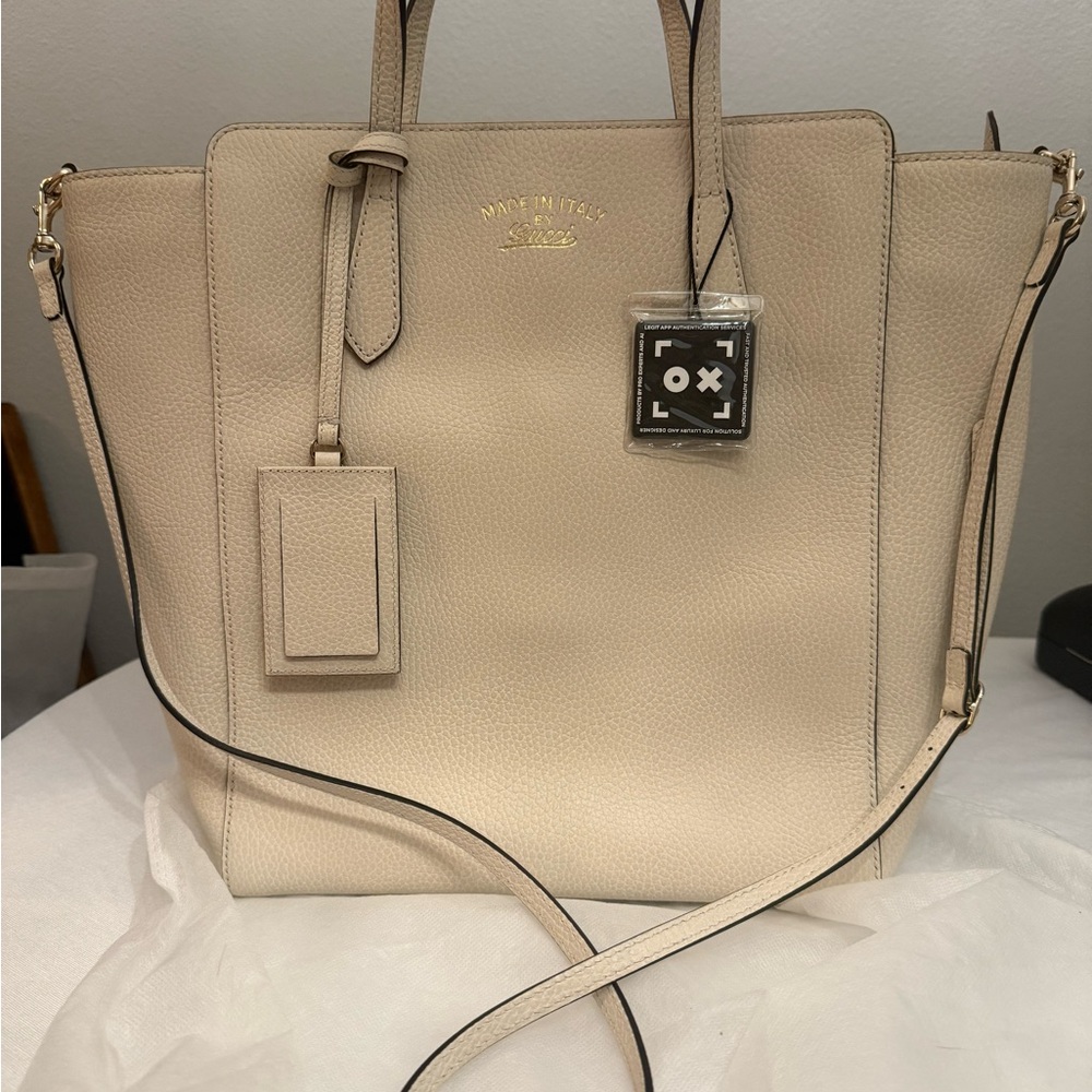 Gucci Swing Leather Tote Bag